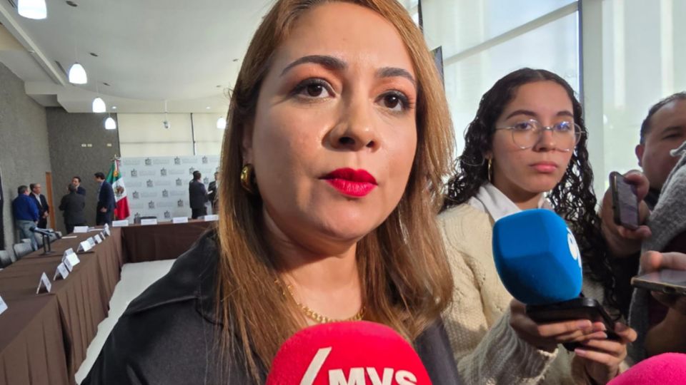 La legisladora atendió la entrevista al concluir el Foro Regional sobre la valoración de los inmuebles ubicados en el Estado.