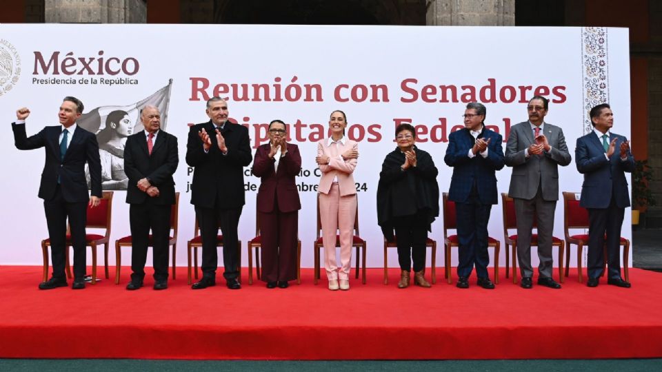 La reunión con la presidenta fue para ratificar el compromiso de seguir trabajando por la llamada cuarta transformación, señaló Adán Augusto López.