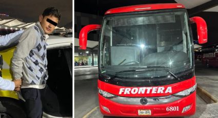 Arrestan a hombre tras robar autobús de pasajeros en Monterrey