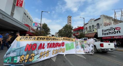 Marcha contra el tarifazo paraliza el centro de Monterrey