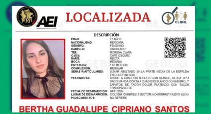 Mujer desaparecida en Monterrey es localizada un día después de la denuncia