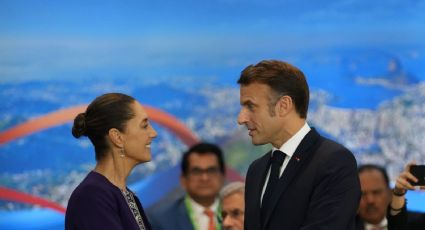 Claudia Sheinbaum se reúne con Emmanuel Macron, esto hablaron