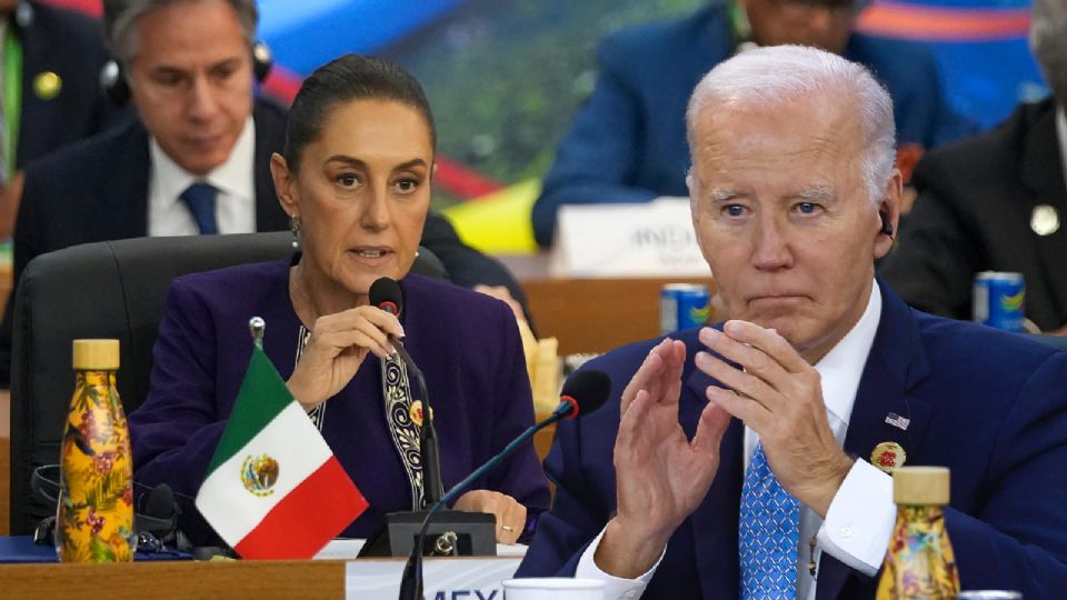 Claudia Sheinbaum y Joe Biden se reunieron en la Cumbre del G20 en Brasil.