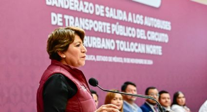 Delfina Gómez encabeza arranque de 26 camiones de pasajeros para Circuito Interurbano Tollocan Norte