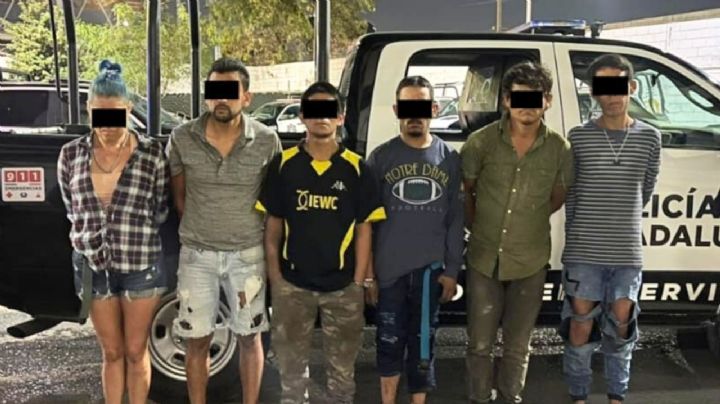 Capturan a seis integrantes de célula delictiva en Guadalupe con 53 bolsas de droga