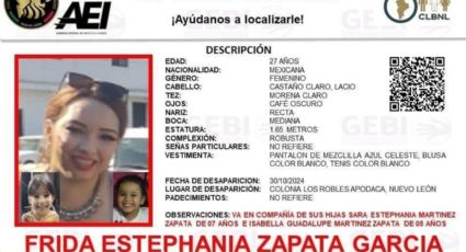 Reportan desaparición de una mujer y sus dos hijas en Apodaca