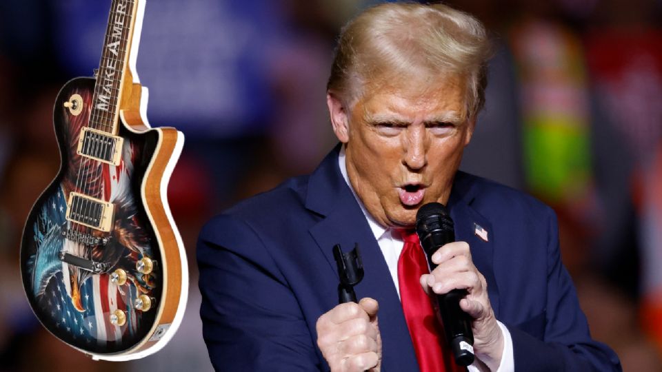 Donald Trump saca su línea de guitarras de edición limitada; esto es lo que cuestan.