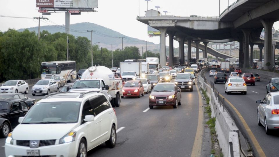 La autopista México - Querétaro es un caos esta mañana de viernes.