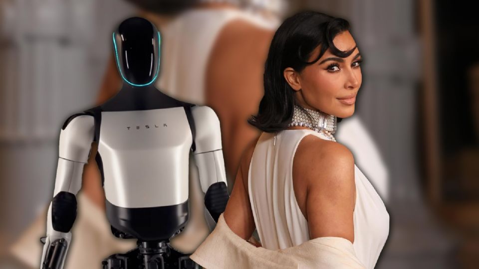 Por medio de sus redes sociales, Kim Kardashian presentó a “su nuevo amigo”, el robot humanoide Tesla Optimus.