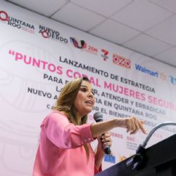 Mara Lezama pone en marcha 'Puntos Coral-Mujeres Seguras' en Quintana Roo