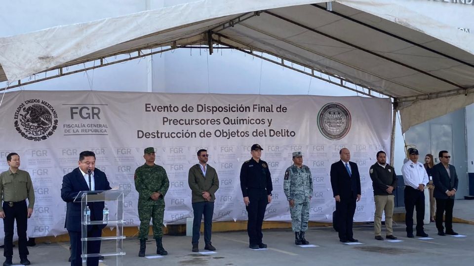 La destrucción de los químicos empleados en la fabricación de drogas sintéticas se realizó en la colonia Nueva Castilla, en Escobedo.