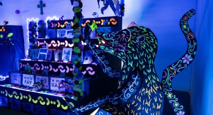 Así luce el altar de muertos a Toledo en Nave Sopladores de Parque Fundidora