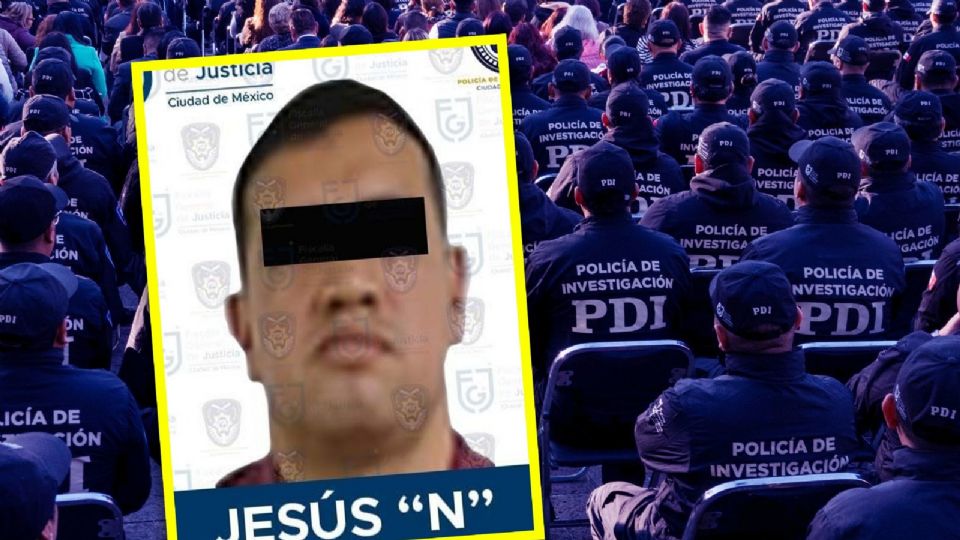 Jesús 'N', detenido por la PDI.