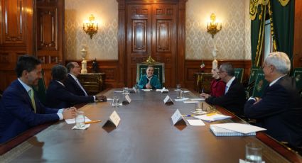 Claudia Sheinbaum se reúne con Larry Fink en Palacio Nacional