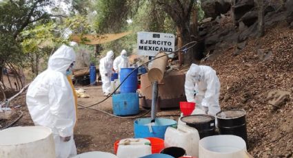 Ejército Mexicano asegura laboratorio clandestino con más de 2 mil kg de químicos en Ensenada, B.C