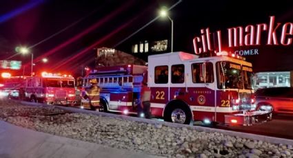 Trabajadores controlan conato de incendio en plaza comercial de San Pedro