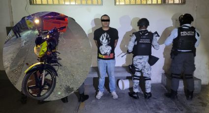 Hombre es detenido con motocicleta sin placas ni documentos en Monterrey