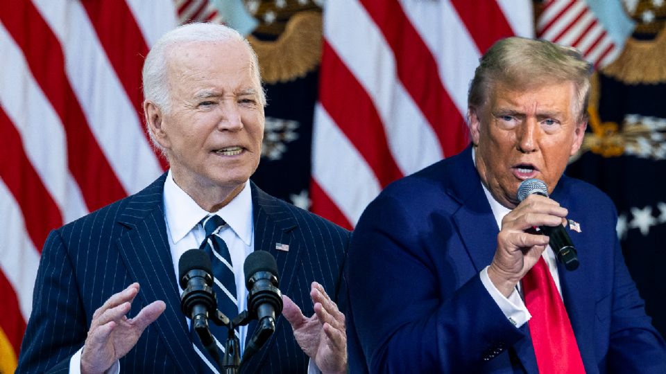 Trump hace un AMLO y culpa a Biden de la contracción de la economia.