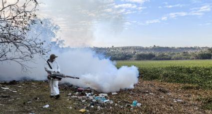 Presa Endhó en Hidalgo es fumigada, debido al problema de mosquitos Culex