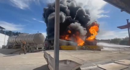 Incendio en tanques estacionarios de diésel causa alarma en Juárez