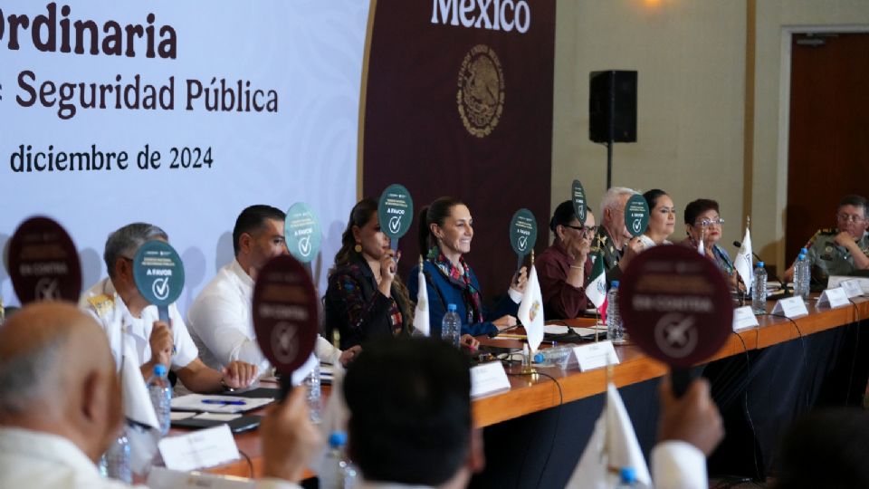 La presidenta de México, Claudia Sheinbaum, se reunió con los gobernadores y gobernadoras para tratar el tema de la seguridad.