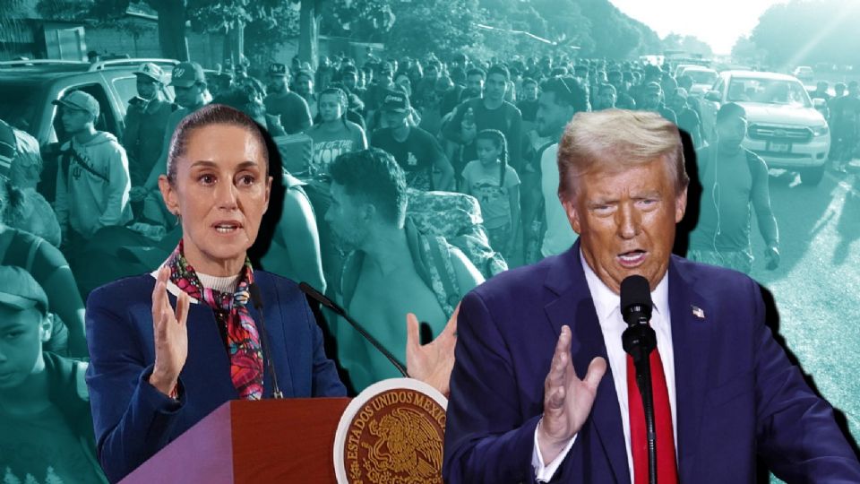 Claudia Sheinbaum, presidenta de México, le contesta a Trump sobre propuesta del muro fronterizo.