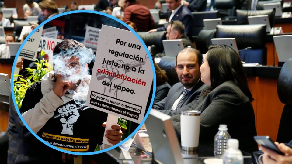 Senado de la República discute la prohibición del uso de vapeadores.