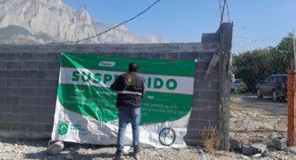 Suspenden construcción en La Huasteca por no contar con permisos