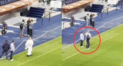 Sacerdote bendice cancha para la final de Rayados vs. América | VIDEO