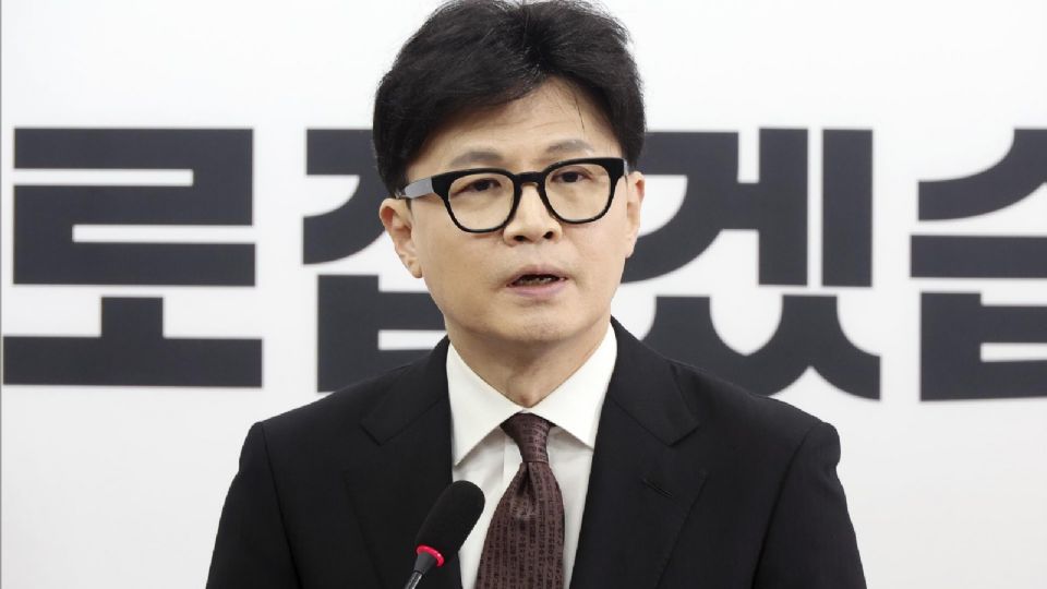 El líder del gobernante Partido del Poder Popular de Corea del Sur, Han Dong-hoon.