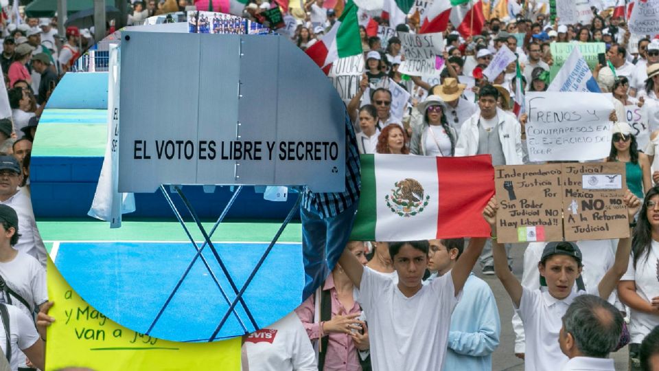 Protesta por la Reforma al Poder Judicial.