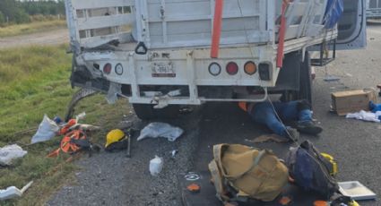 Choque en autopista a Laredo deja un muerto y tres heridos