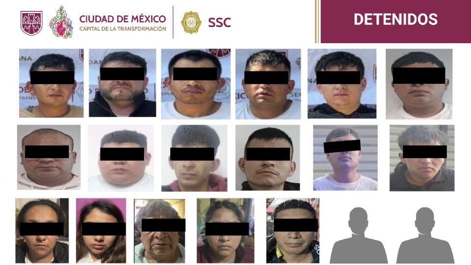 SSC detiene a 19 personas en seis acciones operativas en Coyoacán.