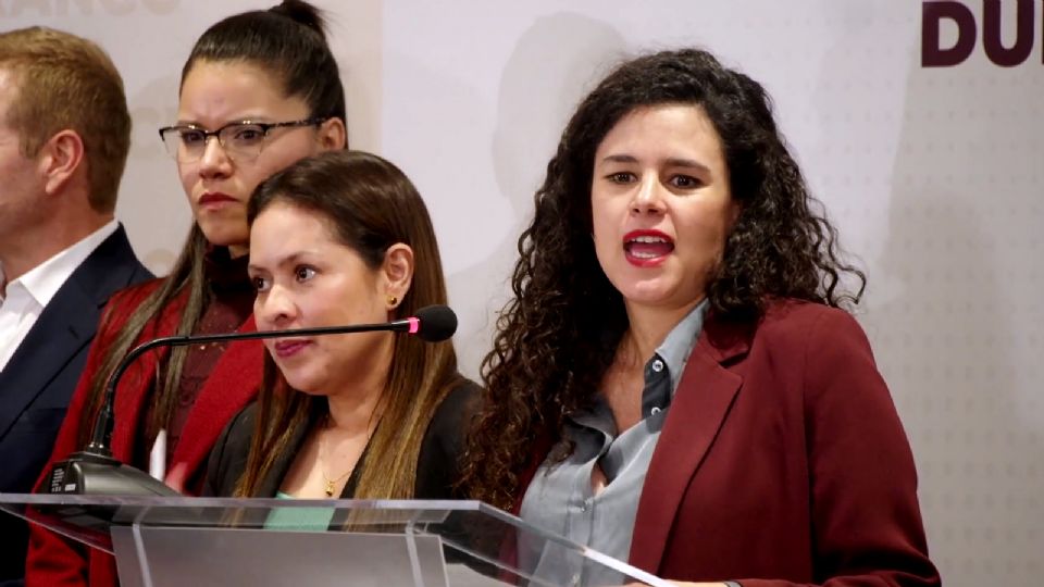 Luisa María Alcalde, dirigente de Morena.