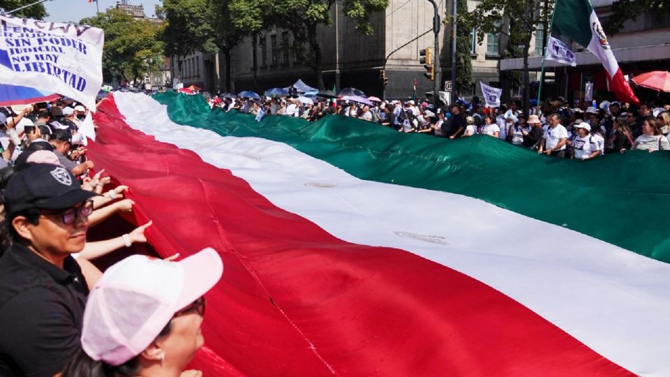 Protesta por la elección judicial.