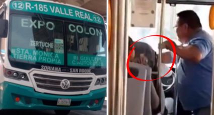 Golpean a chofer de la ruta 185 Valle Real en Monterrey | VIDEO