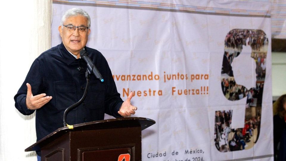 Alfonso Cepeda, secretario general del Sindicato Nacional de Trabajadores de la Educación.