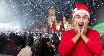 Zócalo CDMX: estos los horarios de las nevadas artificiales en la verbena navideña