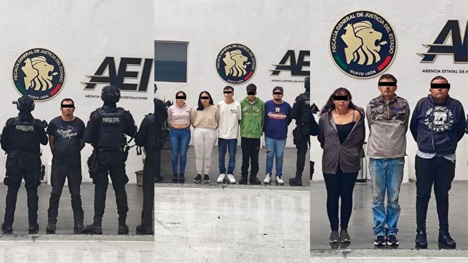 Las nueve detenciones se realizaron en los municipios de Allende y Linares.