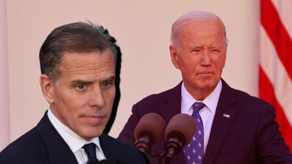 Joe Biden y su hijo Hunter Biden.