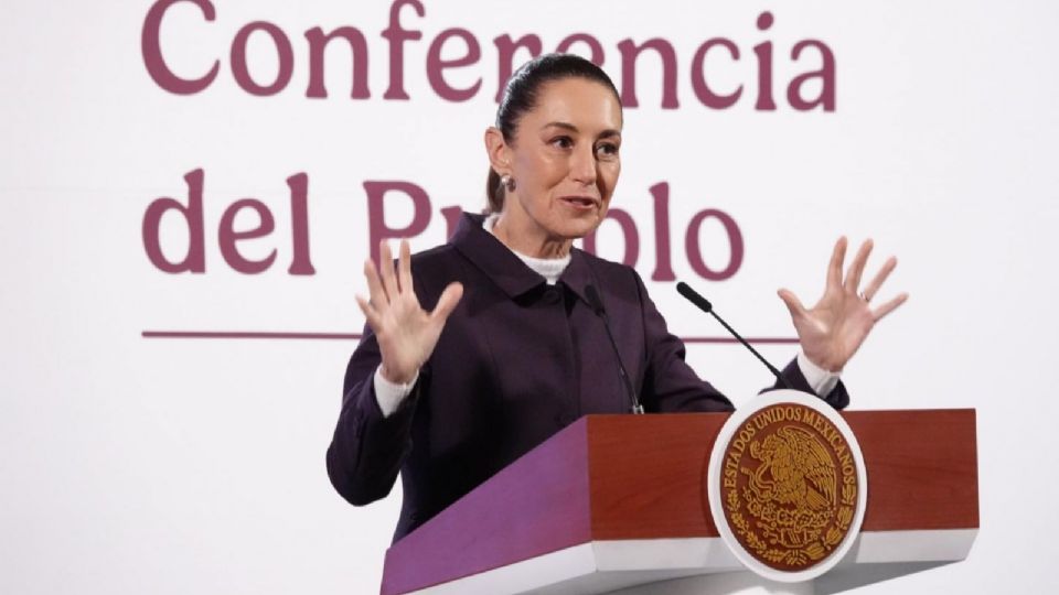 Claudia Sheinbaum, en conferencia de prensa.