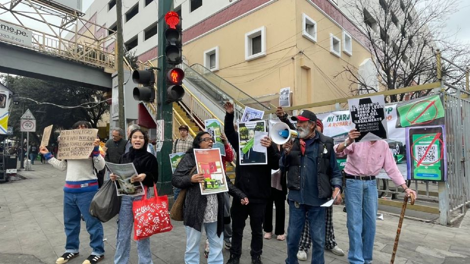 Durante la protesta, Jaime Noyola destacó que este aumento es una “calamidad” para los ciudadanos.