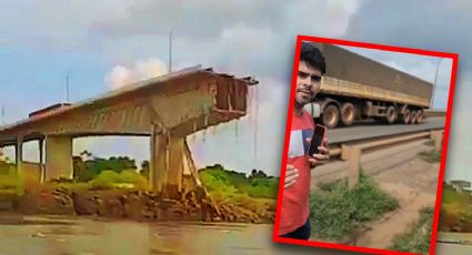 Captan momento exacto del desplome de un puente vehicular en Brasil que dejó dos muertos | VIDEO