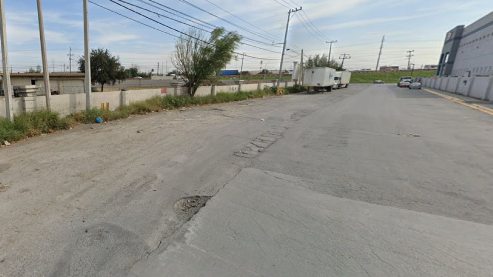 El hallazgo del cuerpo lo realizaron trabajadores del parque industrial en esta zona de Apodaca.