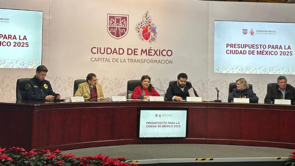 Clara Brugada, jefa de Gobierno de la CDMX en rueda de prensa.