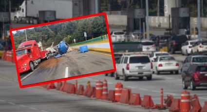 Reabren autopista México-Cuernavaca; estuvo cerrada por volcadura