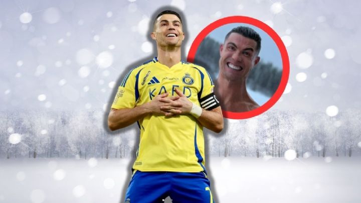 Cristiano Ronaldo celebra la Navidad en medio de la nieve… sin playera