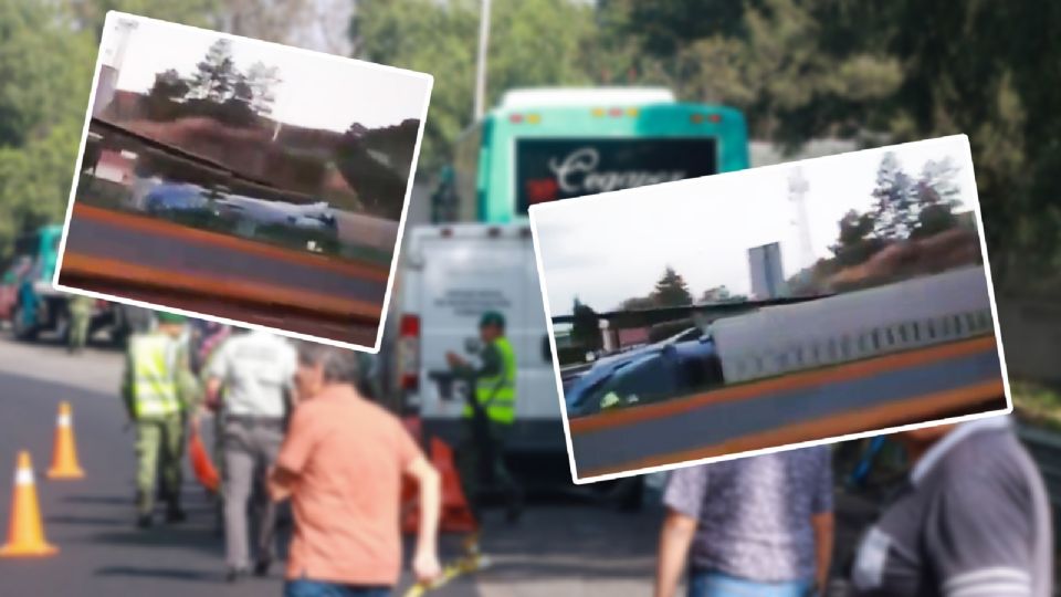 Se registró un accidente vial en la México - Cuernavaca.