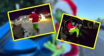 El ‘Grinch’ es detenido por la policía de EU tras una persecución | VIDEO