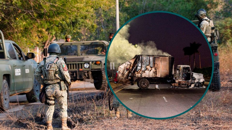 Se aseguraron cuatro armas largas, una ametralladora, un lanzagranadas y cinco vehículos.
